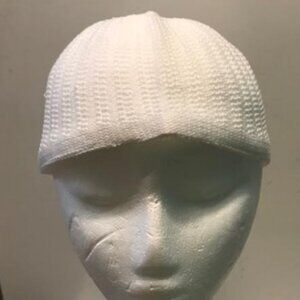 Muslim Prayer Hat Knit Kufi Skull Cap White